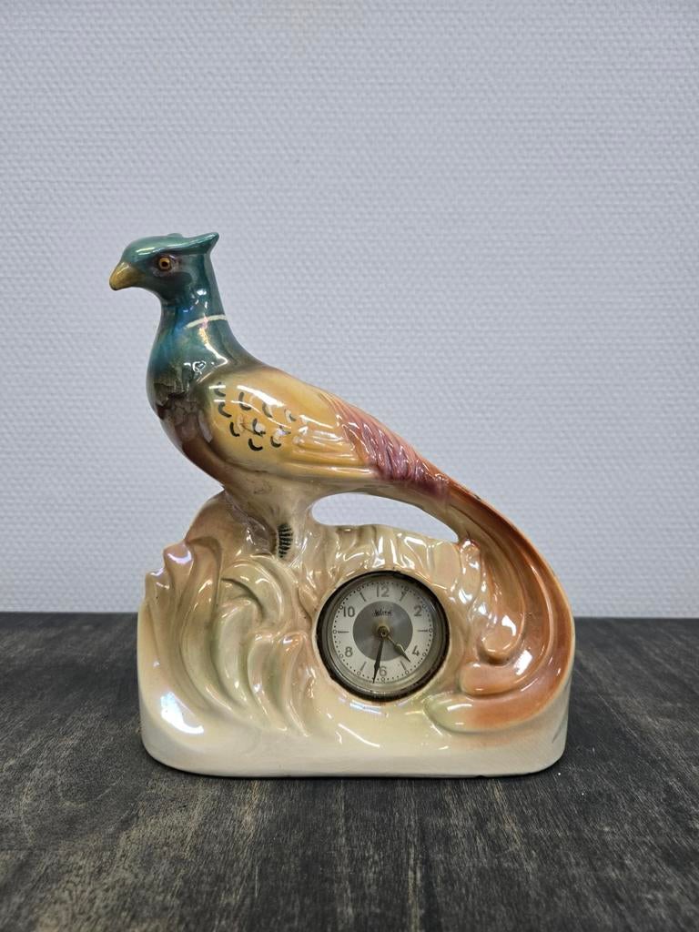 Jema Holland Aardewerk Klok Fazant - Jaren 60/70, Ophalen of Verzenden