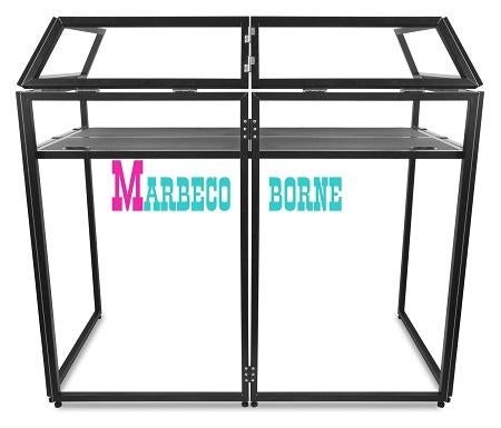 DJ Booth Systeem, DJ Table, DJ Desk, Opvouwbare DJ stand, Vonyx, Nieuw, Info@marbeco.nl, Overige instrumenten
