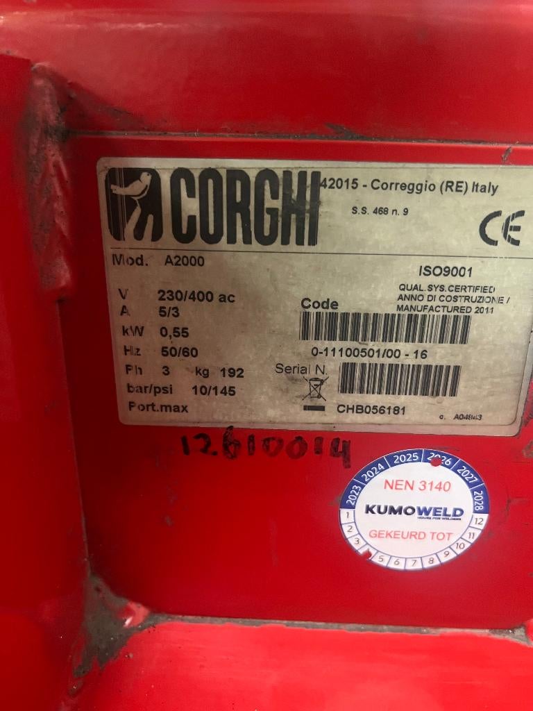 Corghi A2000 Banden demonteermachine en CEMB K7 balanceer, Auto diversen, Autogereedschap, Ophalen, Gebruikt, Paderbornstraat 1