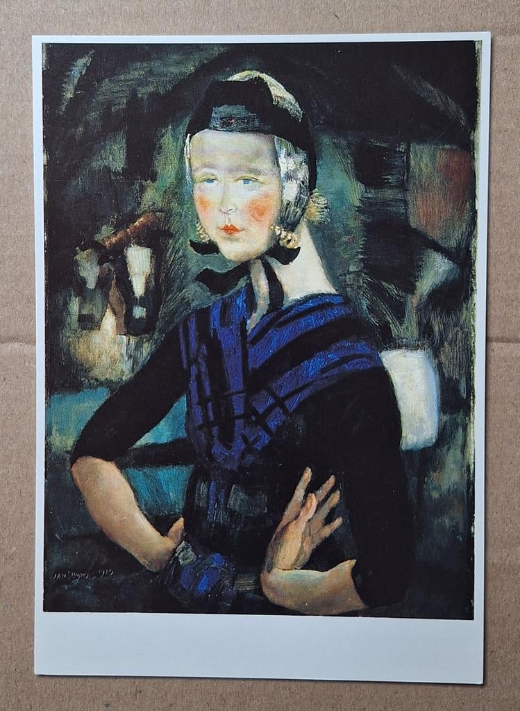 Jan Sluijters - Staphorster boerin, 1915., Ophalen of Verzenden, 1980 tot heden, Ongelopen, Overige thema's