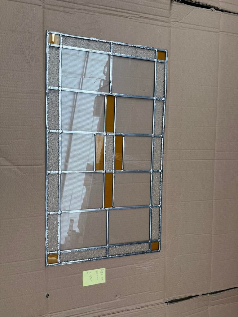 Glas in lood raam 39,5 cm 70,5 cm, Ophalen of Verzenden