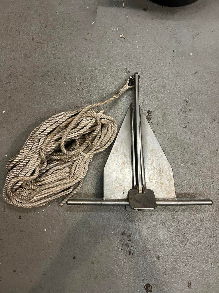 RVS Anker - Bootanker, Ophalen, Zo goed als nieuw, Ankeren en Afmeren, Zeilboot of Motorboot