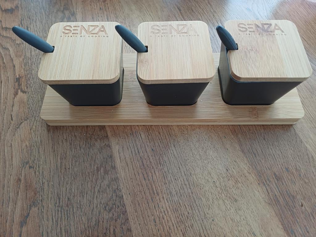 Senza 3 schaaltjes op plank, Ophalen of Verzenden, Zo goed als nieuw