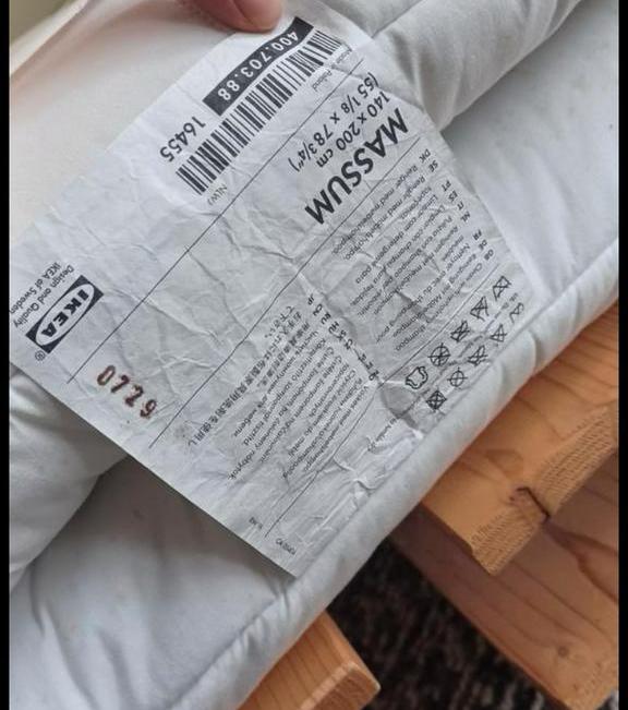 Gezocht: Massum futon/matras (Ikea), Ophalen of Verzenden, Zo goed als nieuw, Eenpersoons, Matras