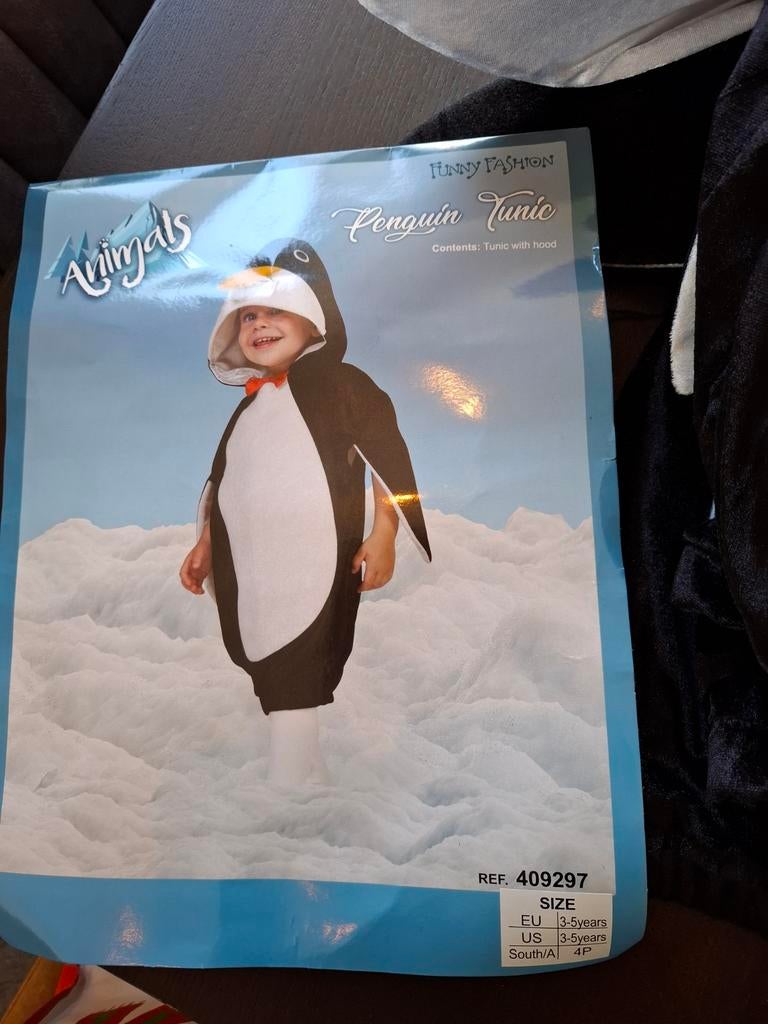 Pinguin pak kind 3-5 jaar  7 stuks, Ophalen of Verzenden, Zo goed als nieuw, 110 t/m 116, Jongen of Meisje