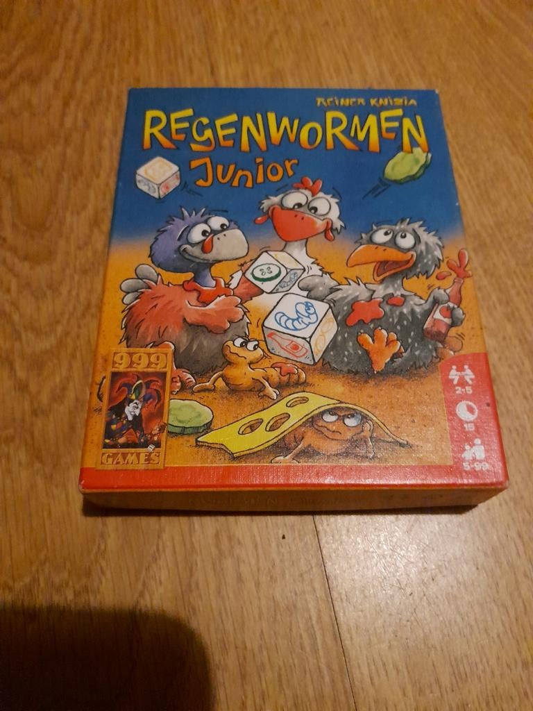 Regenwormen junior, Hobby en Vrije tijd, Gezelschapsspellen | Kaartspellen, Ophalen of Verzenden, Zo goed als nieuw