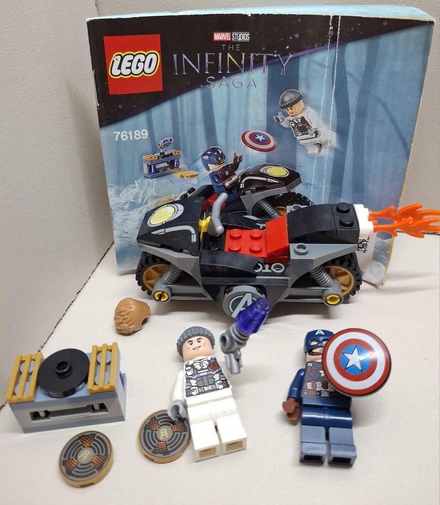 LEGO Marvel Avengers Captain America Confrontatie - 76189, Ophalen of Verzenden, Zo goed als nieuw, Complete set, Lego