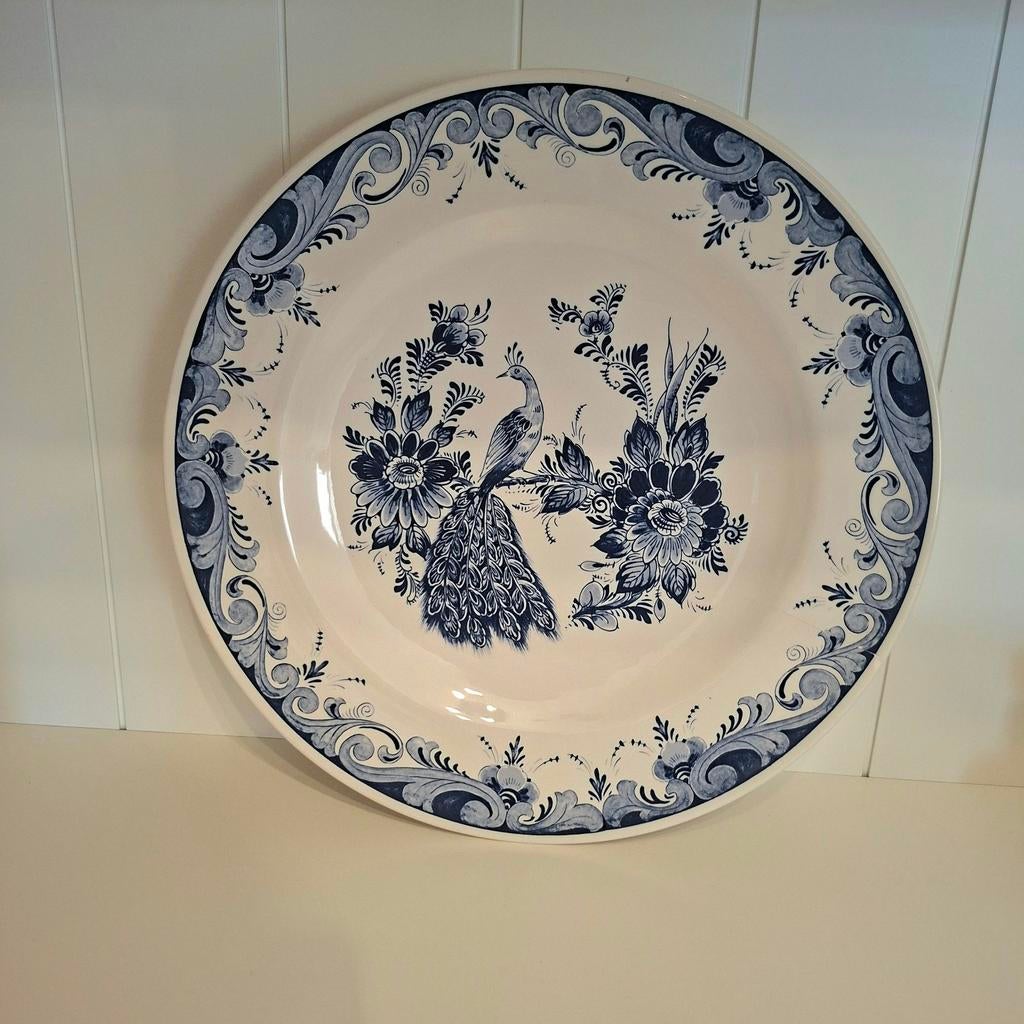 Delfts Blauw Wandbord Regina - 33 cm, Ophalen