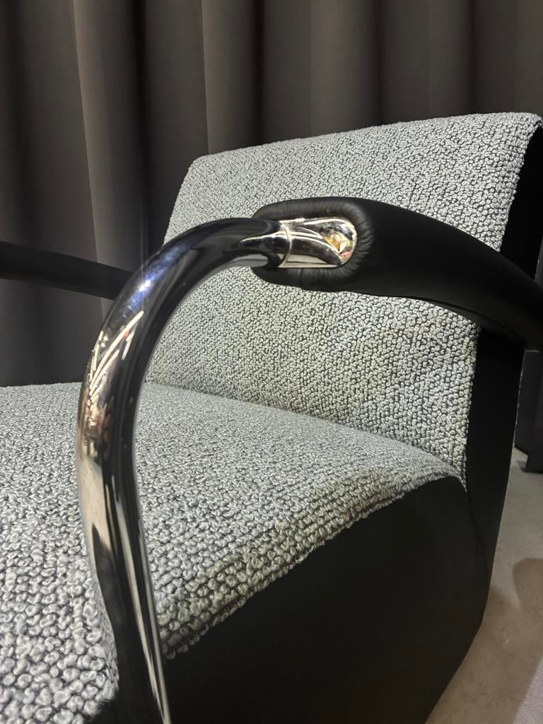 Leolux Scylla fauteuil - Nieuw Stof -, Ophalen, Leolux, ., Zo goed als nieuw