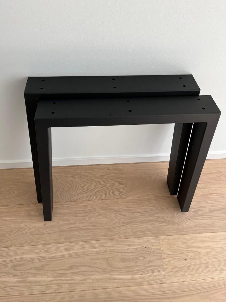 Tafelpoten, Huis en Inrichting, Tafelonderdelen, Zo goed als nieuw, Tafelpoot, 50 tot 100 cm, Minder dan 50 cm, Rechthoekig, Metaal