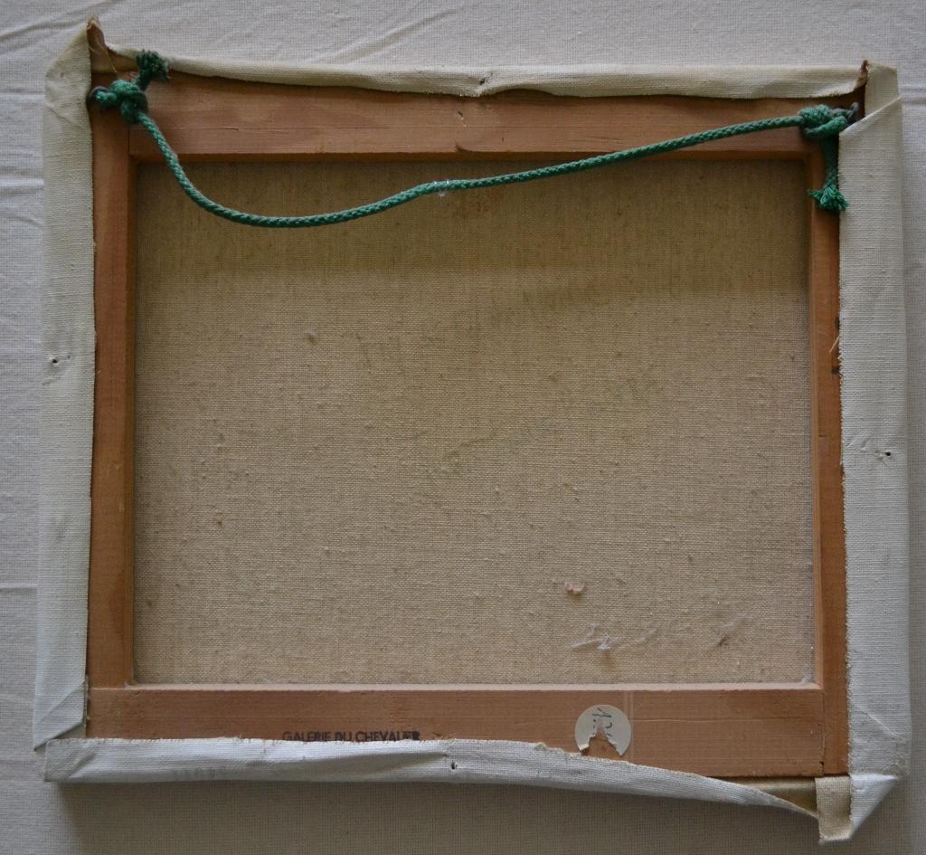 olieverf schilderij Jean Claude Brulere winterlandschap, Ophalen