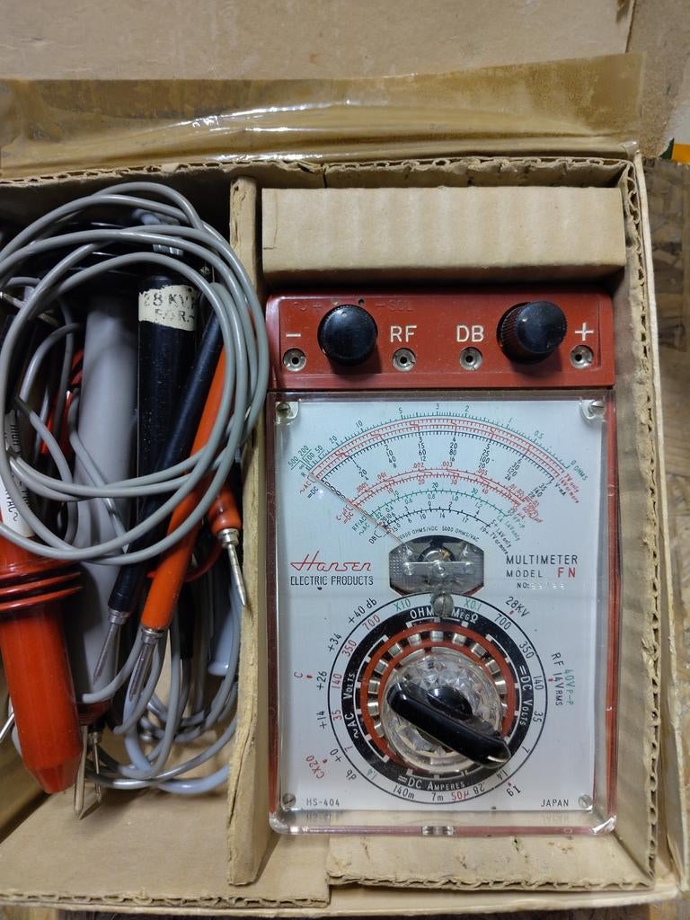 Antieke multimeter in doos, Ophalen of Verzenden