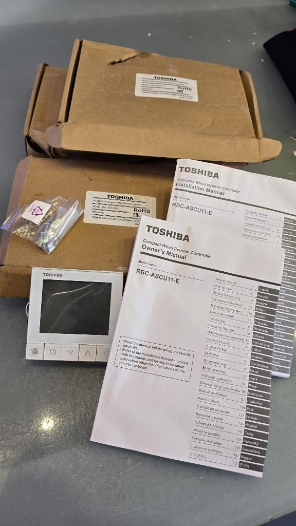 Toshiba wired airco controller – RBC-ASCU11-E, Minder dan 60 m³, Nieuw, 3 snelheden of meer, Ophalen of Verzenden