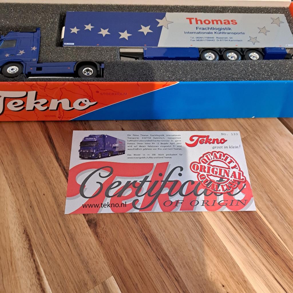 THOMAS KAMMLACH VOLVO KOELER CBN MET CERTIFICAAT ORG DOOS ., Verzenden, Nieuw, Bus of Vrachtwagen, Tekno