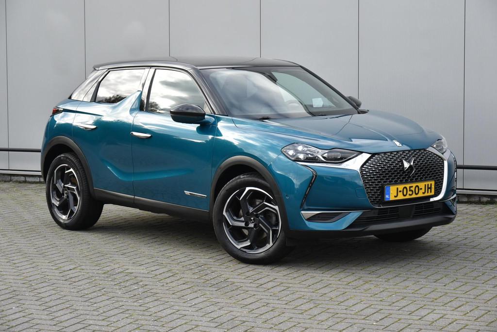 Ds 3 Crossback 1.2 Aut. Clima Navi Leder Stoelverwarm Camera, Gebruikt, 1199 cc, Blauw, LED verlichting