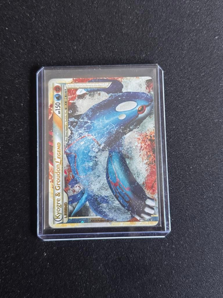 Kyogre & Groudon Legend Pokemon kaart, Hobby en Vrije tijd, Verzamelkaartspellen | Pokémon, Ophalen of Verzenden, Gebruikt, Losse kaart