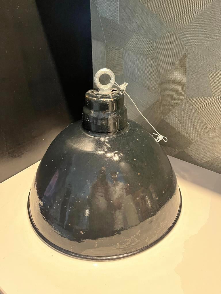 Vintage emaille lampenkap, Antiek en Kunst, Ophalen of Verzenden