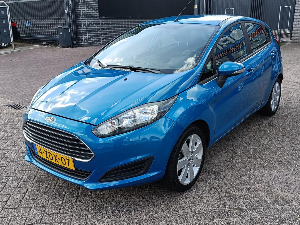 Ford Fiesta 1.0 Style Trekhaak 16'' L.M.V Nw APK (bj 2015), Voorwielaandrijving, Euro 5, Stof, Blauw