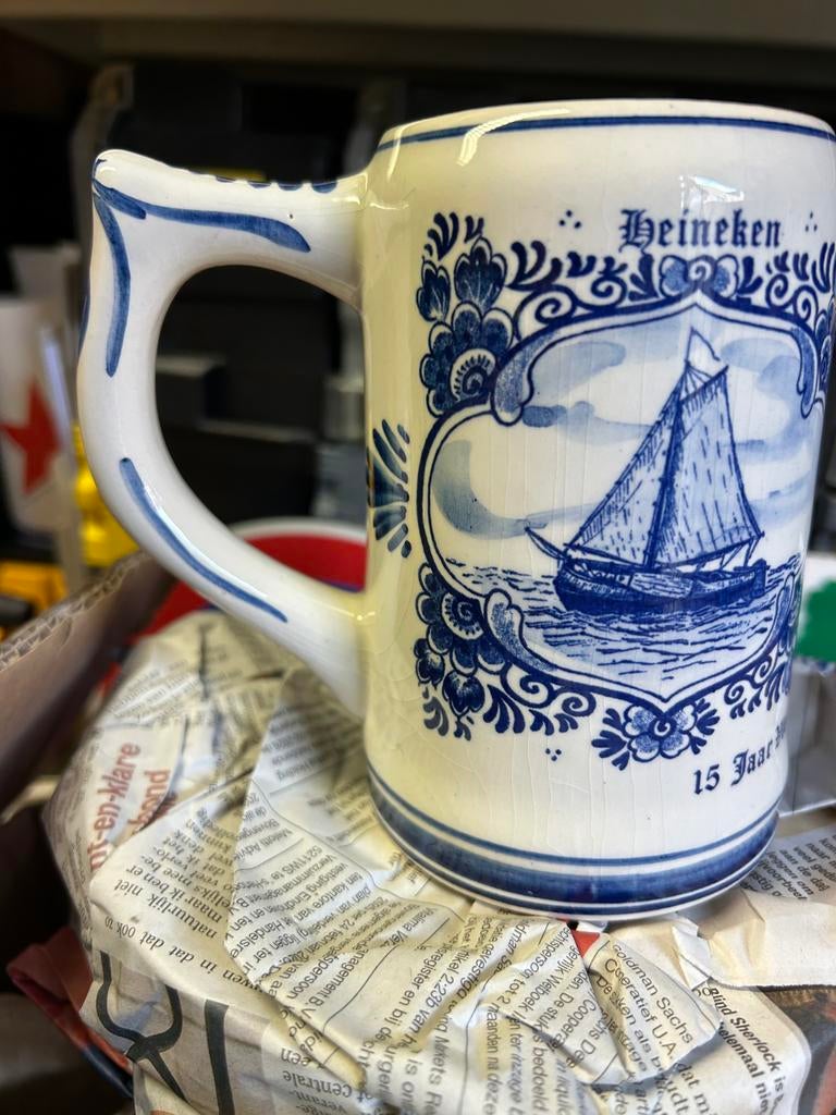 Heineken Delfts blauwe pul vlootschouw 1974, Ophalen