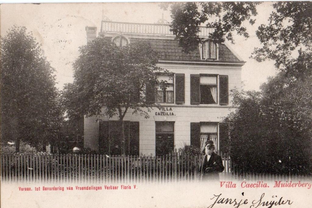Muiderberg, Villa Caecilia. 4898, Verzenden, Voor 1920, Gelopen, Noord-Holland