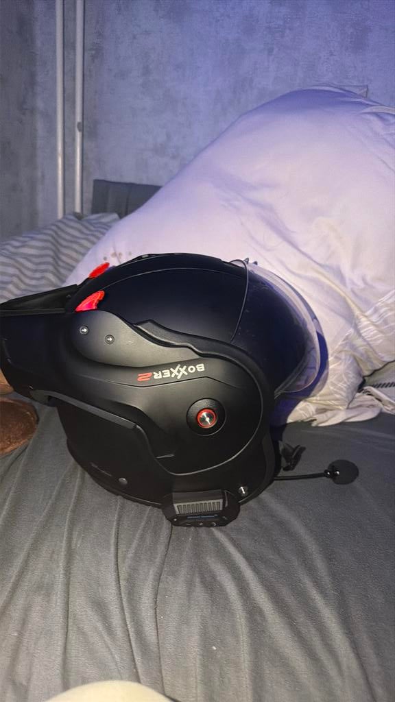 Boxer helm, Fietsen en Brommers, Brommerhelmen, Ophalen of Verzenden, Zo goed als nieuw, Extra large of groter