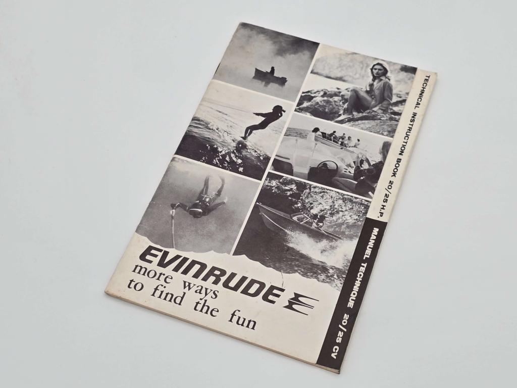 HANDLEIDING 1985 EVINRUDE motoren 20PK & 25PK, Niet ingevuld, Gebruikt, Niet ingevuld, Ophalen of Verzenden