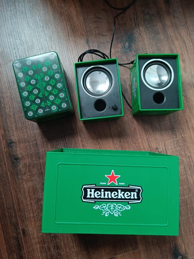 Speaker kratje met CD rek Heineken, Ophalen of Verzenden