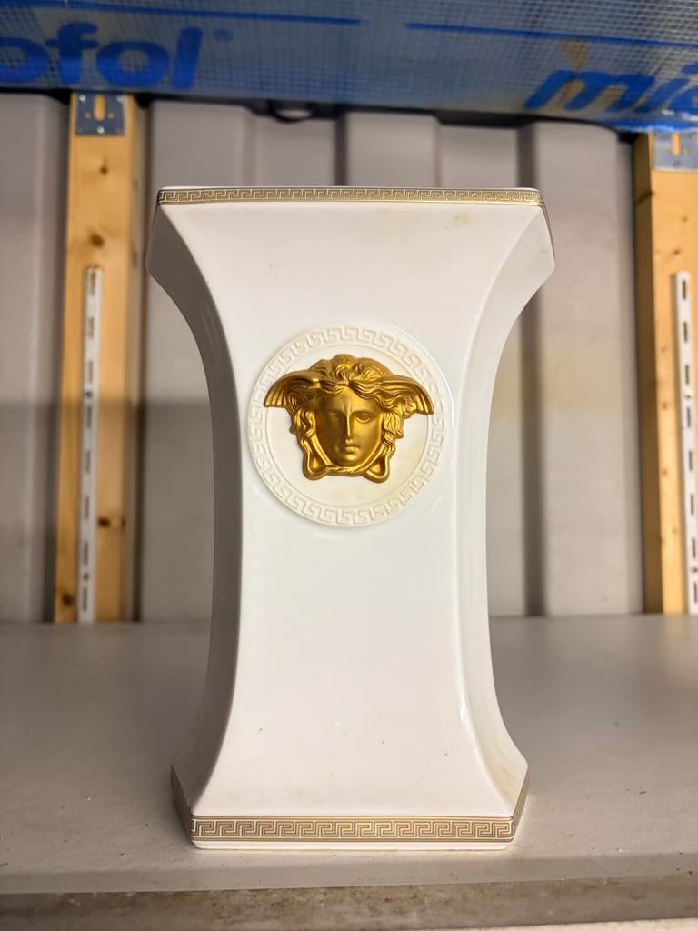 Versace Vaas, Gebruikt, Wit, Aardewerk of Porselein, Ophalen of Verzenden