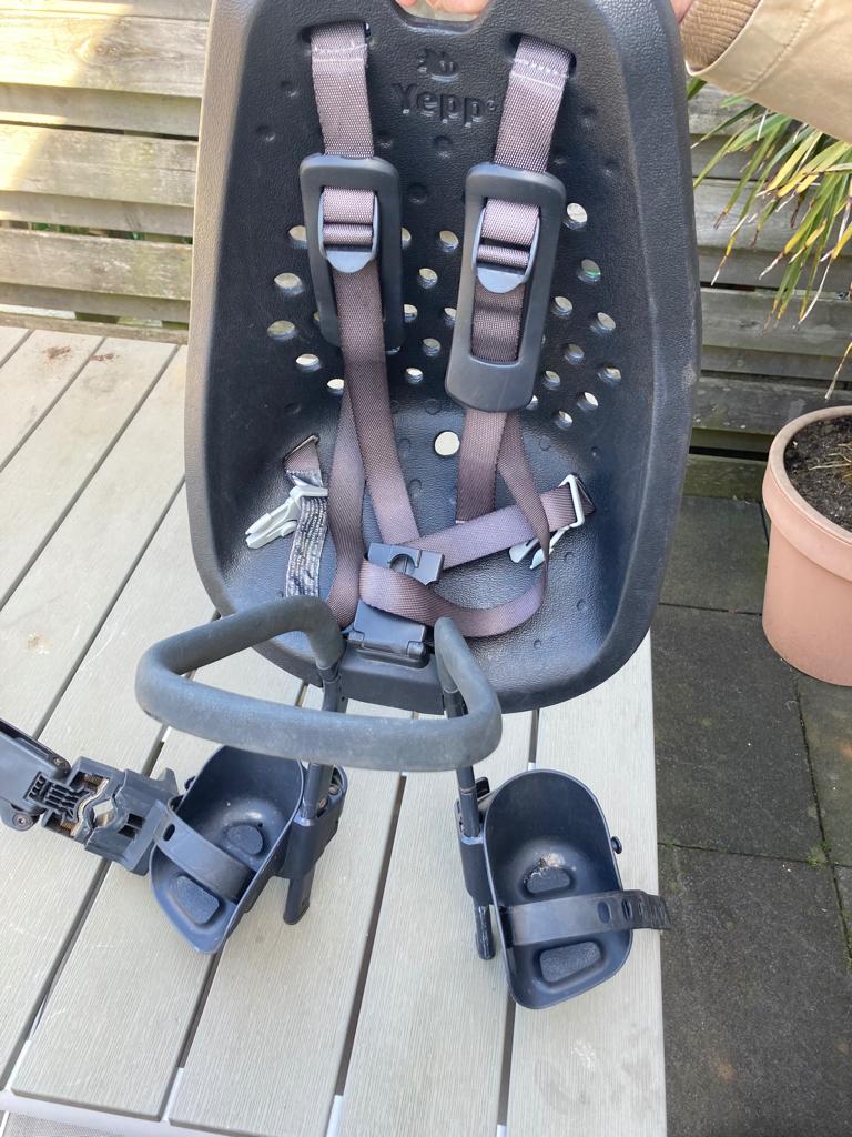 Fiets zitje voorop, Ophalen, Yepp, Voorzitje, Gebruikt