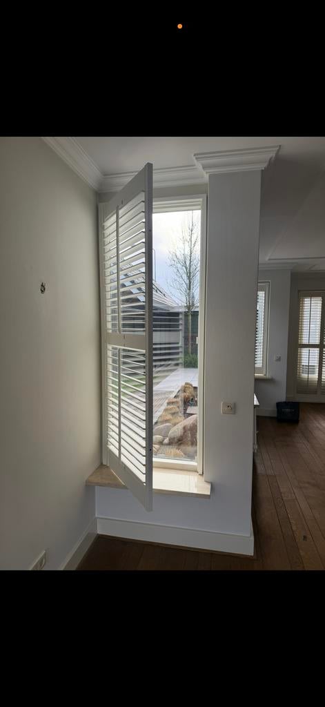 Houten shutters 73x185 cm, Huis en Inrichting, Wit, Zo goed als nieuw, 150 tot 200 cm, 50 tot 100 cm