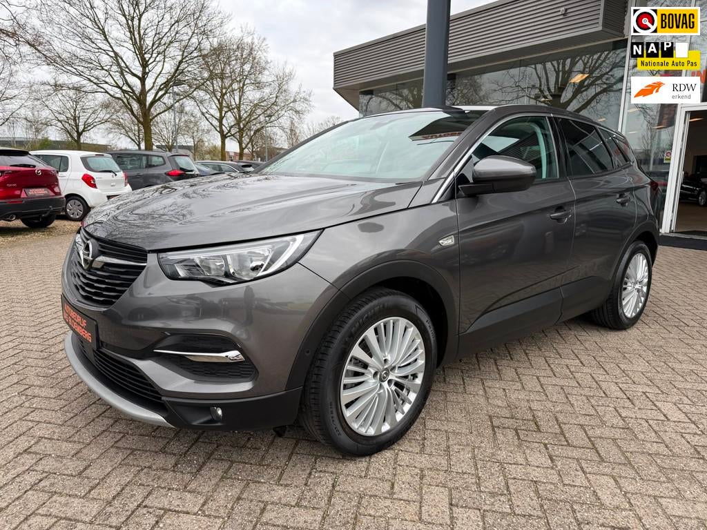 Opel Grandland X 1.2 Turbo Innovation Autopmaat, Navi, Camer, Stof, Gebruikt, 1199 cc, Origineel Nederlands