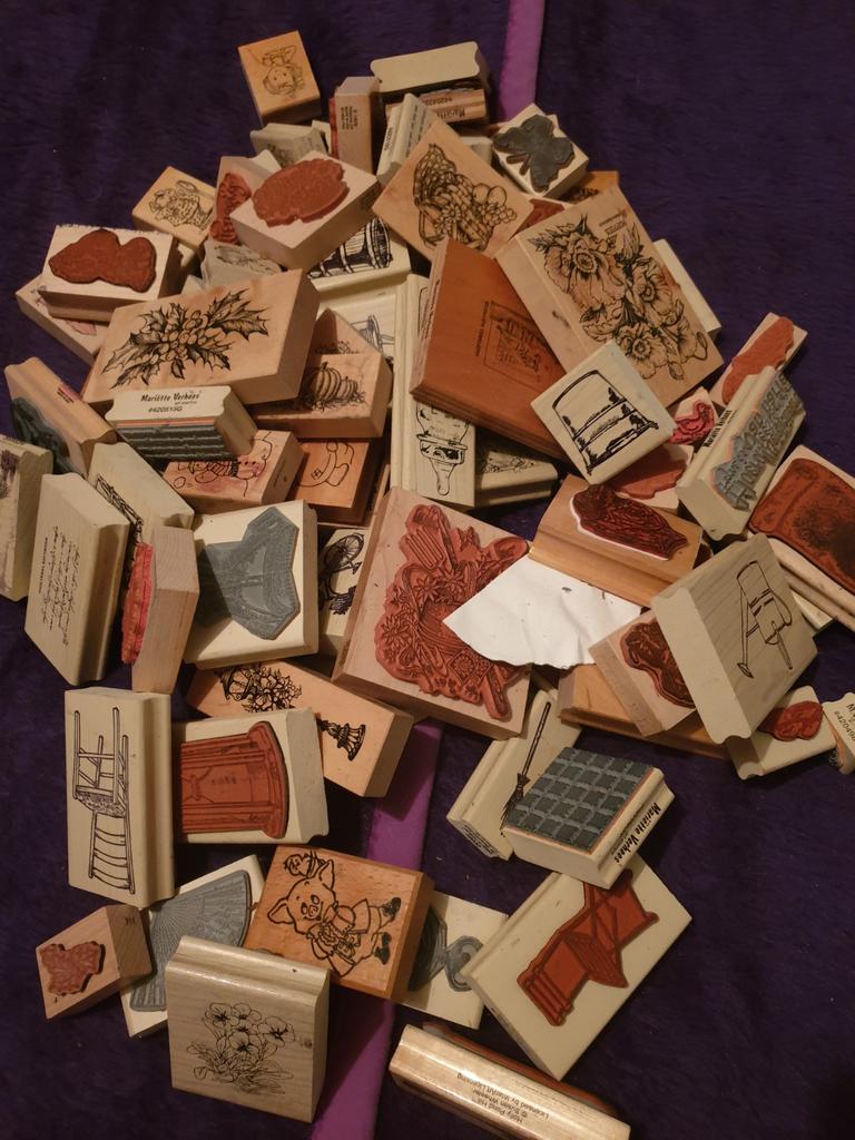 Verzameling stempels heel veel 98 stuks, Ophalen, Zo goed als nieuw, Houten stempel