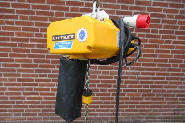 Kettingtakel 750 kilo - hefhoogte 185 cm - 3 fase 400 V., Ophalen of Verzenden, Gebruikt