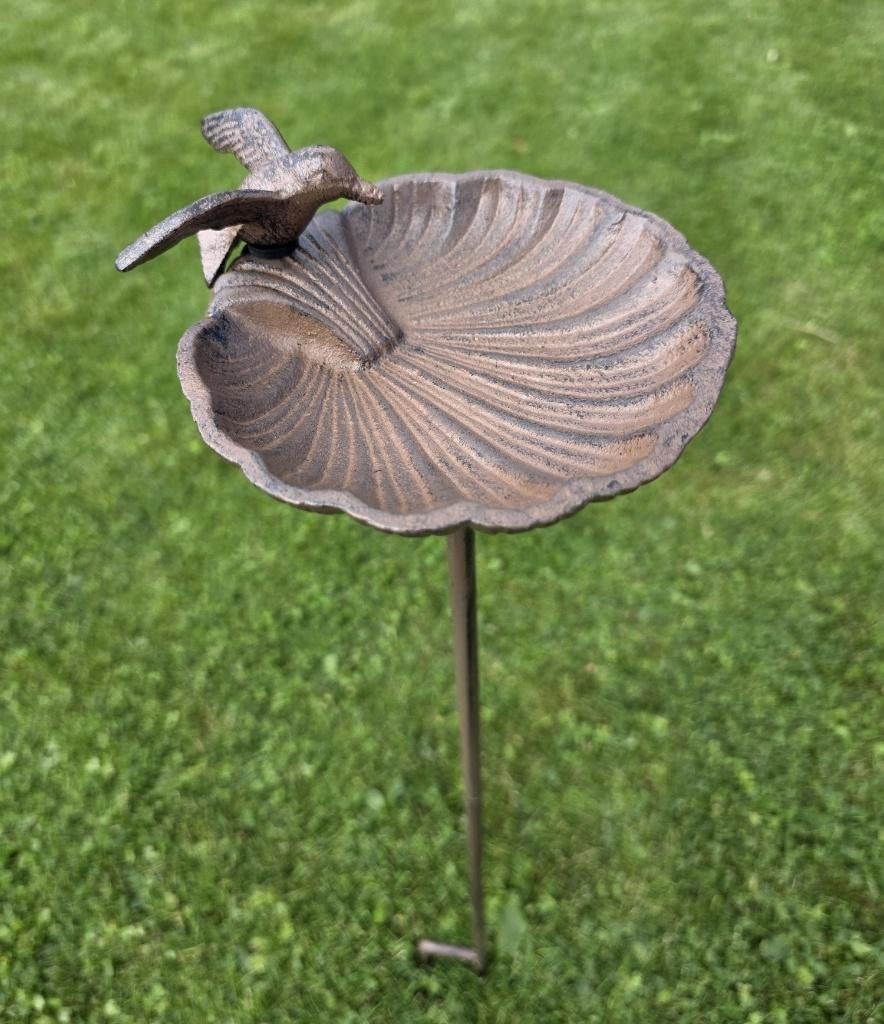 VOEDERSCHAAL / MET VOGELTJE/ TUINPRIKKER / WATER