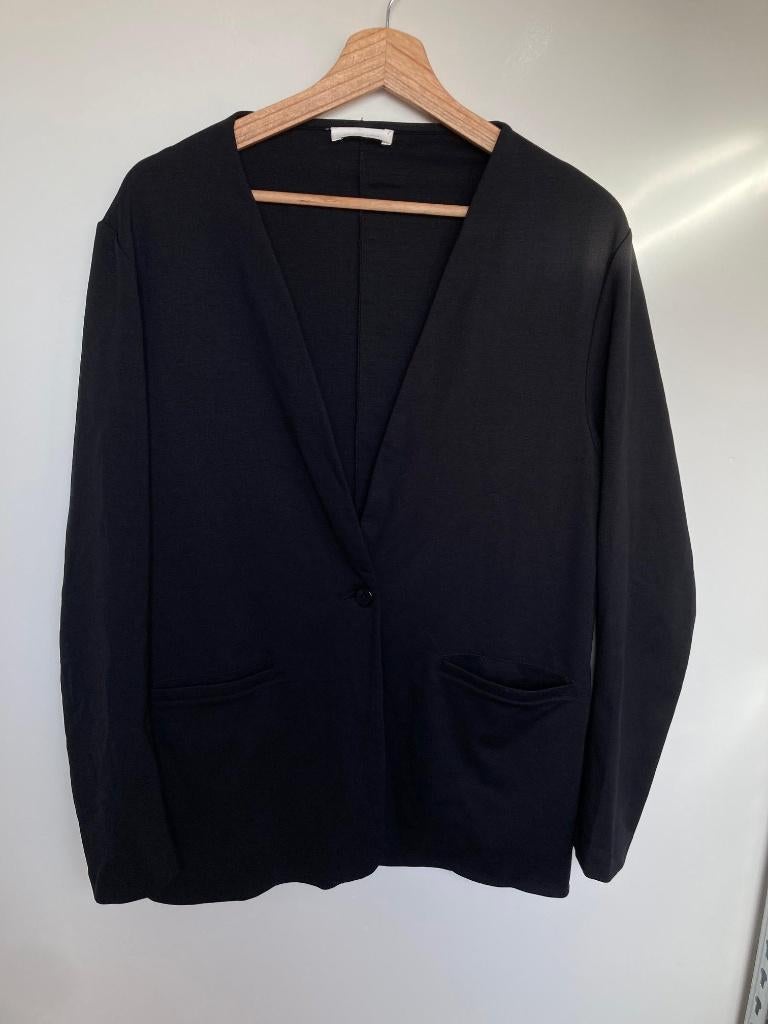 Alchemist halflange zwarte kraagloze blazer maat M, Maat 38/40 (M), Alchemist Fashion, Zwart, Ophalen of Verzenden