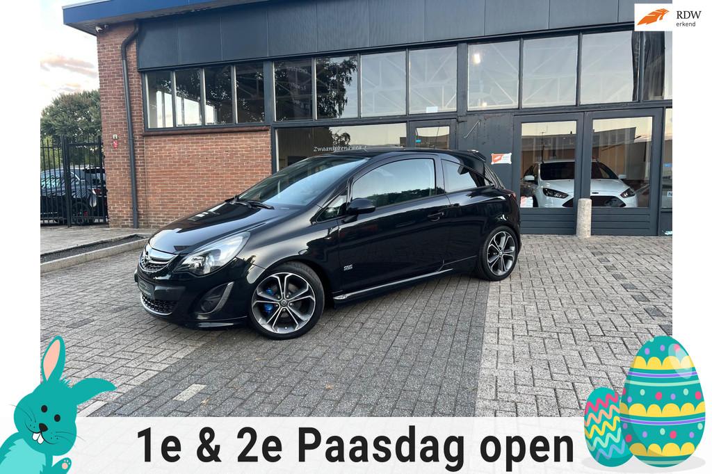 Opel Corsa 1.4 Turbo Start/Stop Color Edition, OPC line, Voorwielaandrijving, Stof, Gebruikt, Zwart