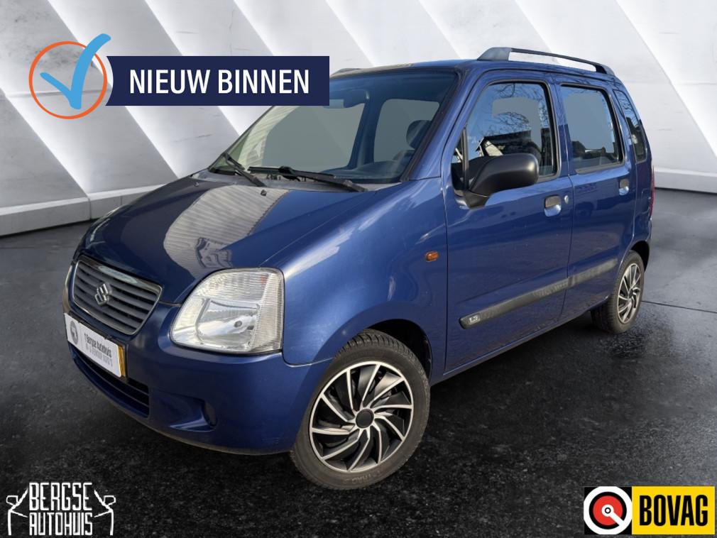 Suzuki Wagon R+ 1.3 GLS Airco Elektrische Ramen Nap, Stof, Zwart, 4 cilinders, Origineel Nederlands