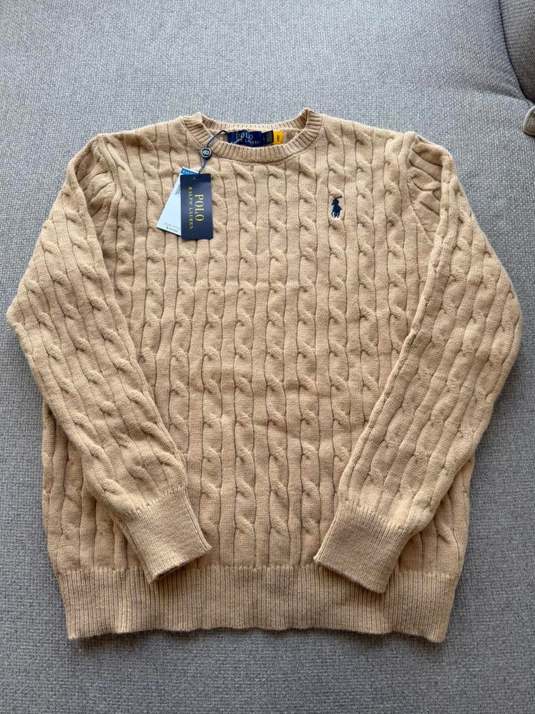 Ralp Lauren sweater knitwear, Kleding | Heren, Verzenden, Nieuw, Maat 52/54 (L), Beige