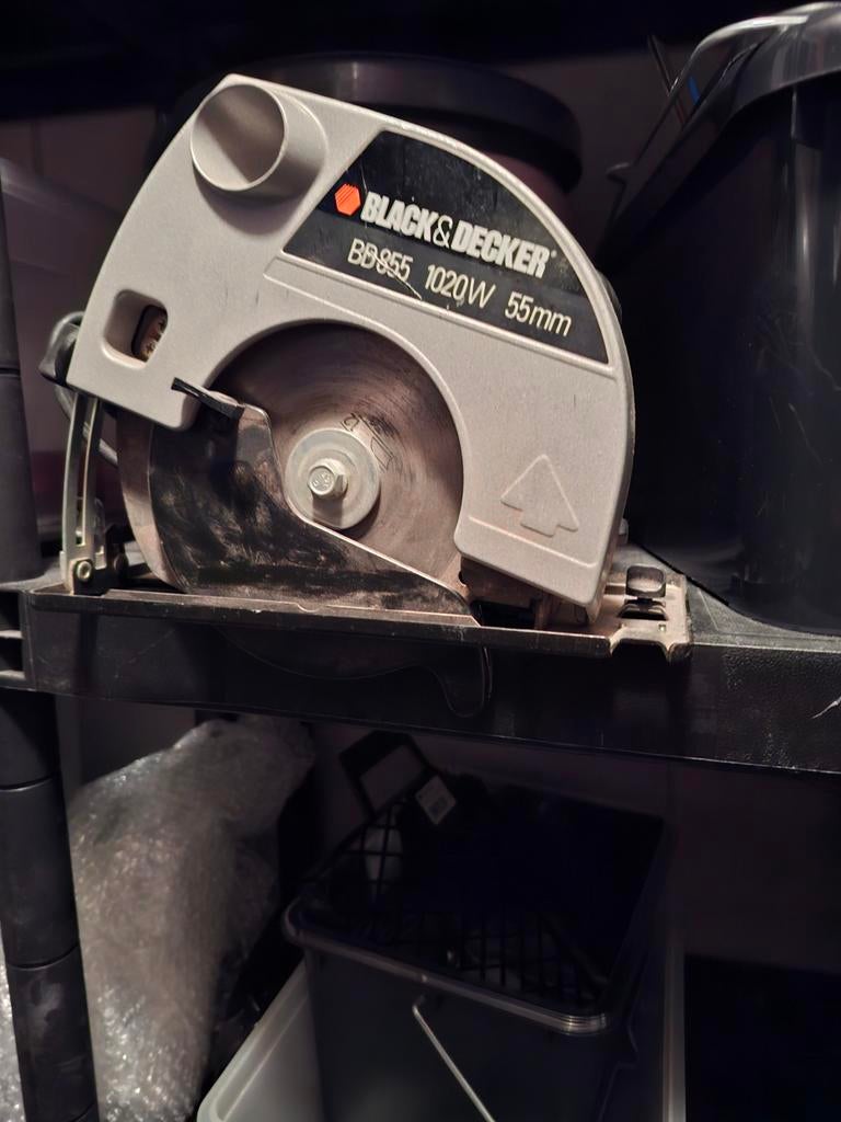 Cirkelzaag black&Dekker, Ophalen of Verzenden, 1200 watt of meer, Cirkelzaag, 30 tot 70 mm