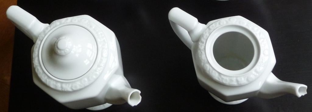 Rosenthal Maria Weiss 2 koffiekannen beschadigde tuiten teab, Antiek en Kunst, Ophalen of Verzenden