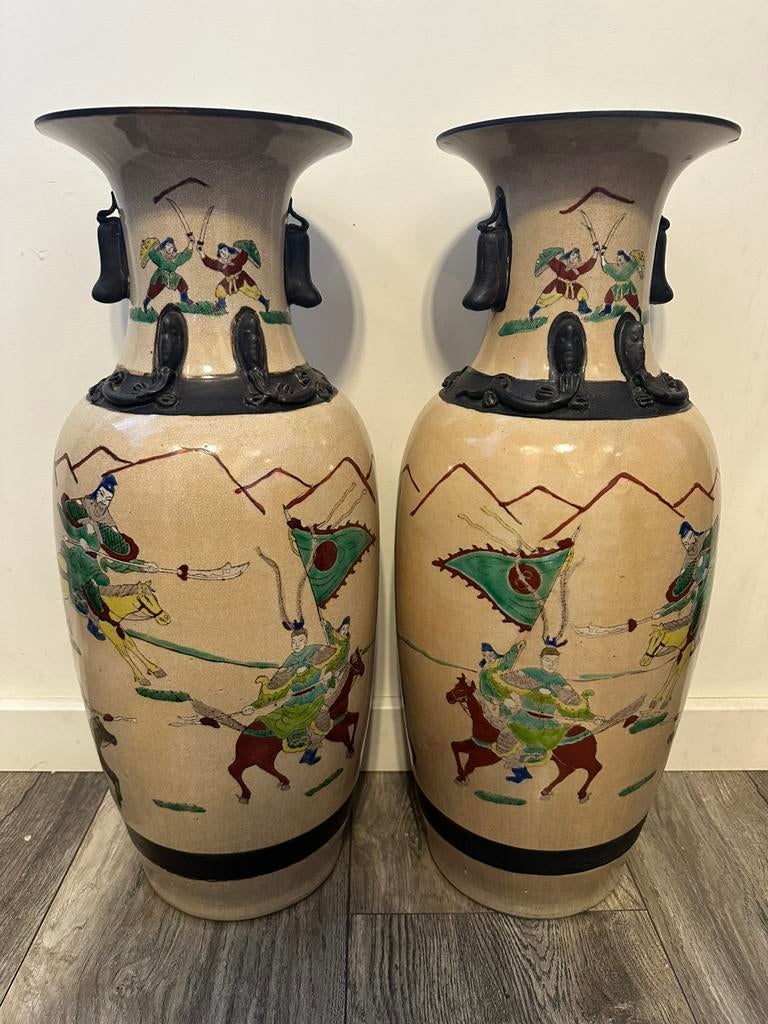 Antieke Chinese Vazen 19eeuw, Antiek en Kunst, Antiek | Vazen, Ophalen of Verzenden