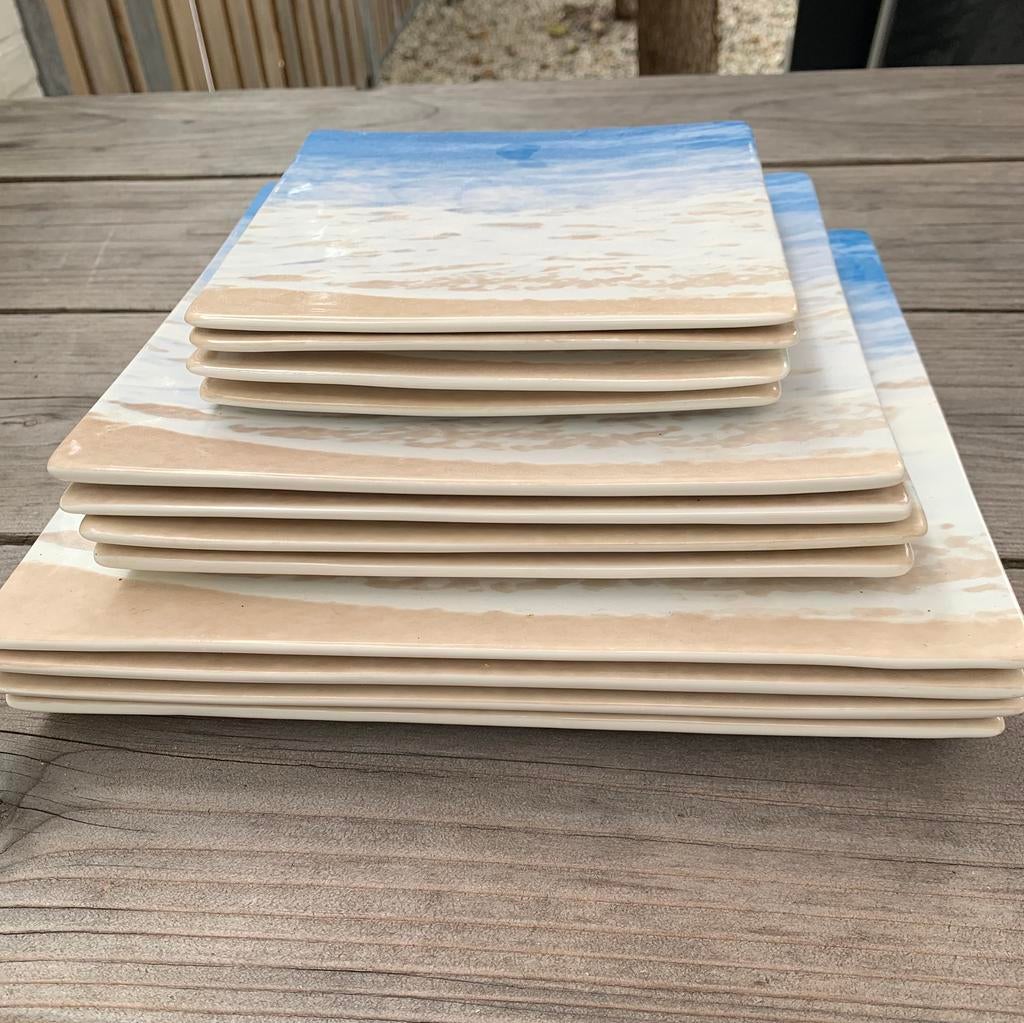 Prachtig ‘beach’  servies van Elements, Ophalen, Zo goed als nieuw, Overige stijlen, Bord(en)