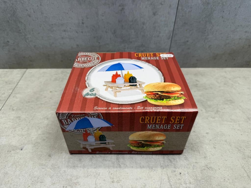 BBQ set - peper/zout - saus - NIEUW - 11327, Caravans en Kamperen, Ophalen of Verzenden, Nieuw