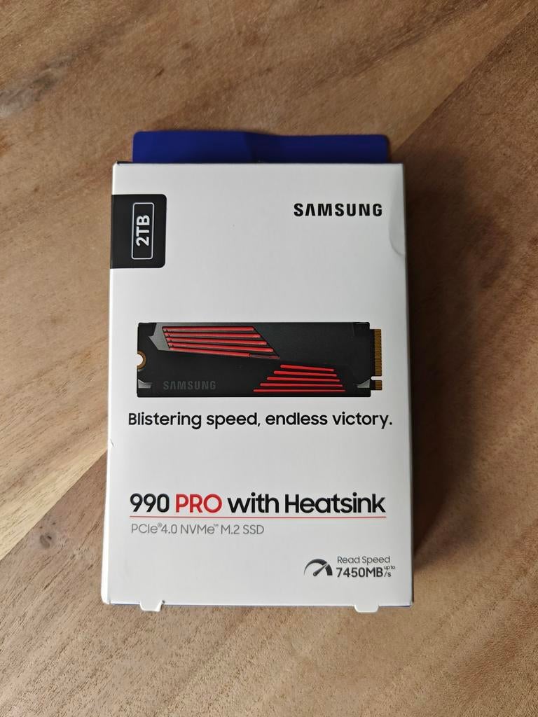Samsung 990 Pro 2TB NVMe SSD met heatsink, Ophalen, Intern, 2TB, Console