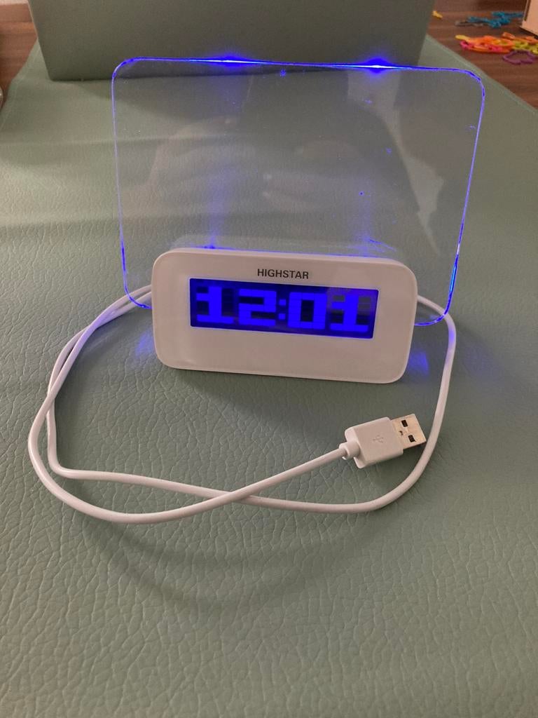 Digitale Wekker met Notitiebord, Ophalen of Verzenden, Zo goed als nieuw, Digitaal