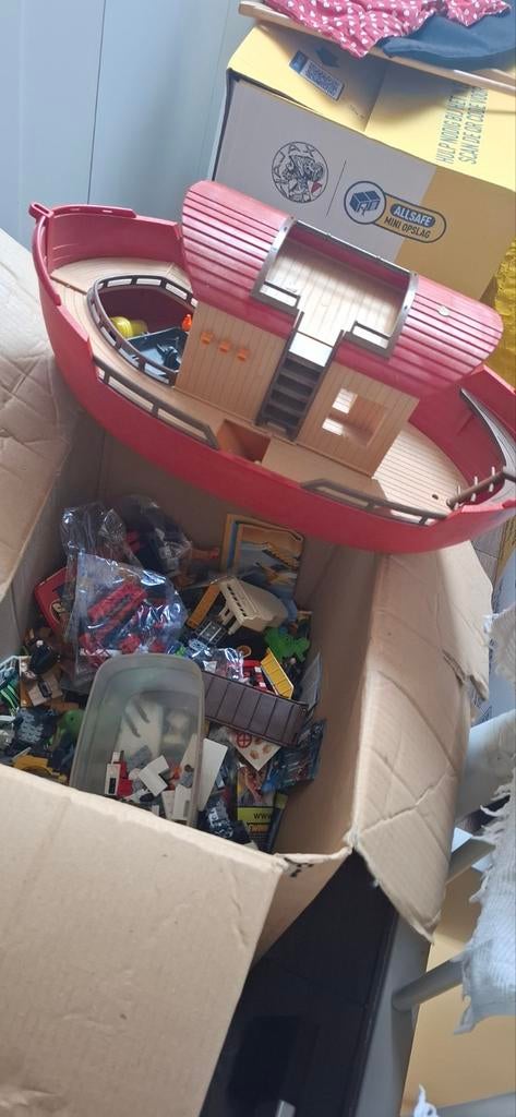 Doos vol met Lego en playmobil, Ophalen of Verzenden