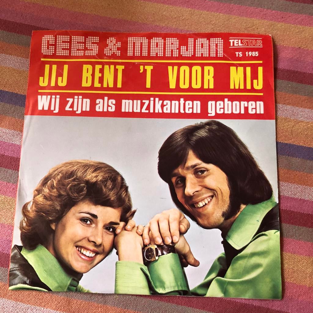 Cees & Marjan  , Jij bent 't voor mij .. vinyl single, Cd's en Dvd's, Vinyl | Nederlandstalig, Ophalen of Verzenden, Zo goed als nieuw