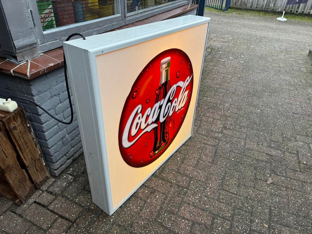 Vintage Coca-Cola Lichtbak - Perfect voor verzamelaars, Verzamelen, Ophalen, Gebruikt, ., Lichtbak of (neon) lamp
