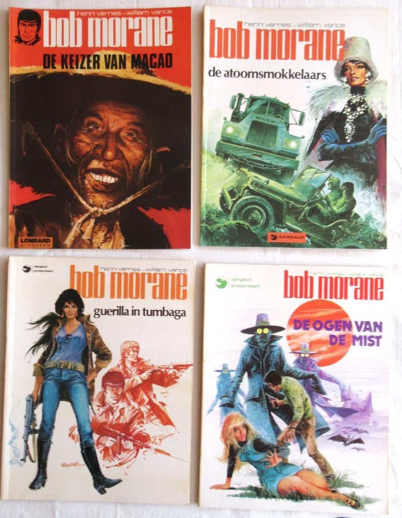strips Bob Morane, Gelezen, Ophalen of Verzenden, Henri Vernes, Meerdere stripboeken