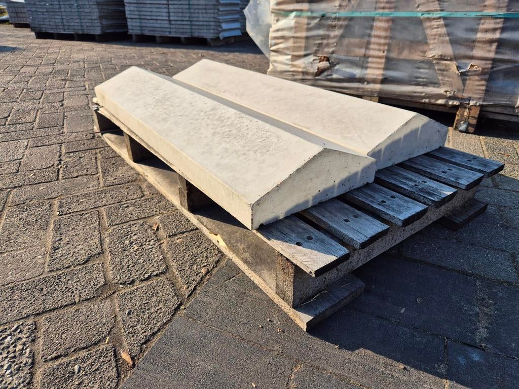 2 witte muur afdekplaten 100x30x10cm, Ophalen, Overige typen, Nieuw, Minder dan 25 cm